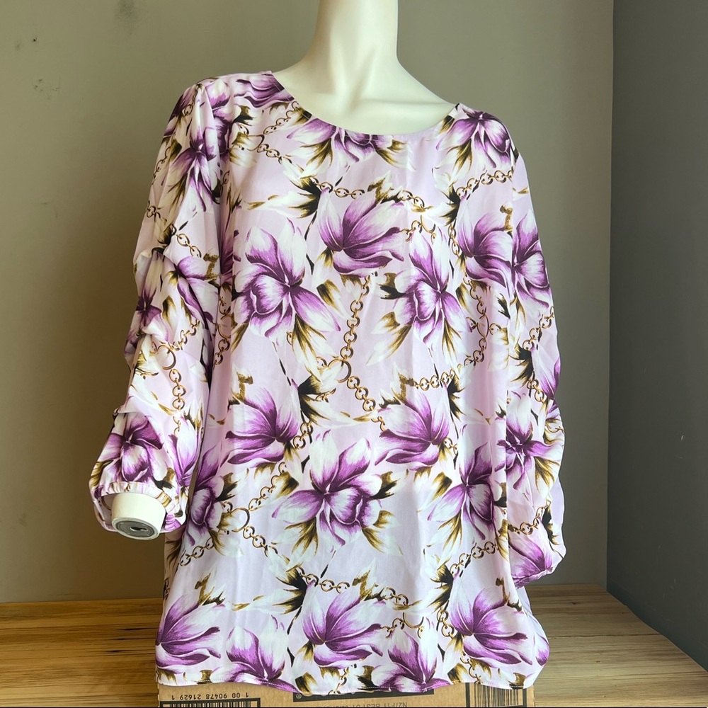 NWT JM Collection “Macy’s” top Size Large